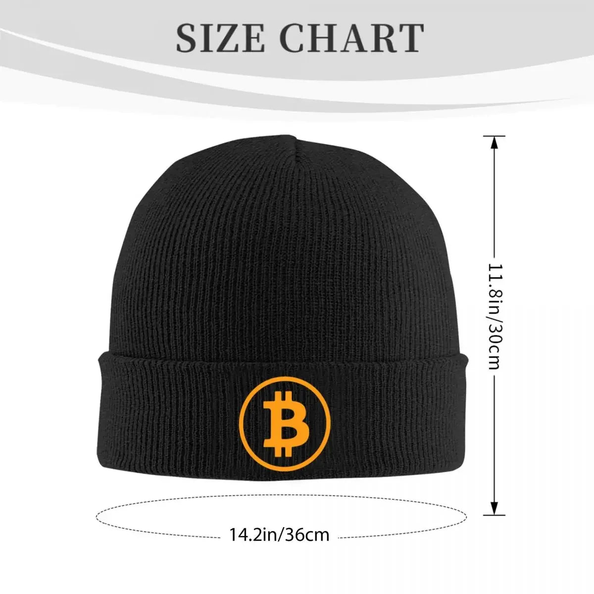 Bitcoin Beanie – Warme & Dehnbare Krypto-Mütze für Outdoor & Alltag
