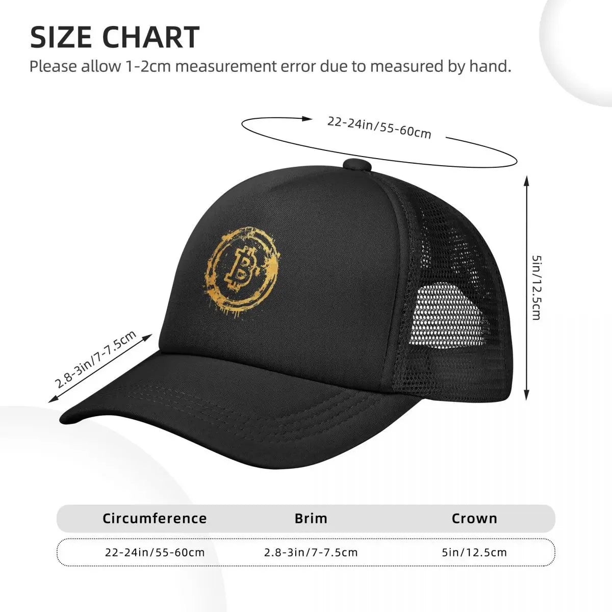 Bitcoin Trucker Cap – Perfekt für Sommer, Outdoor und Racing-Fans