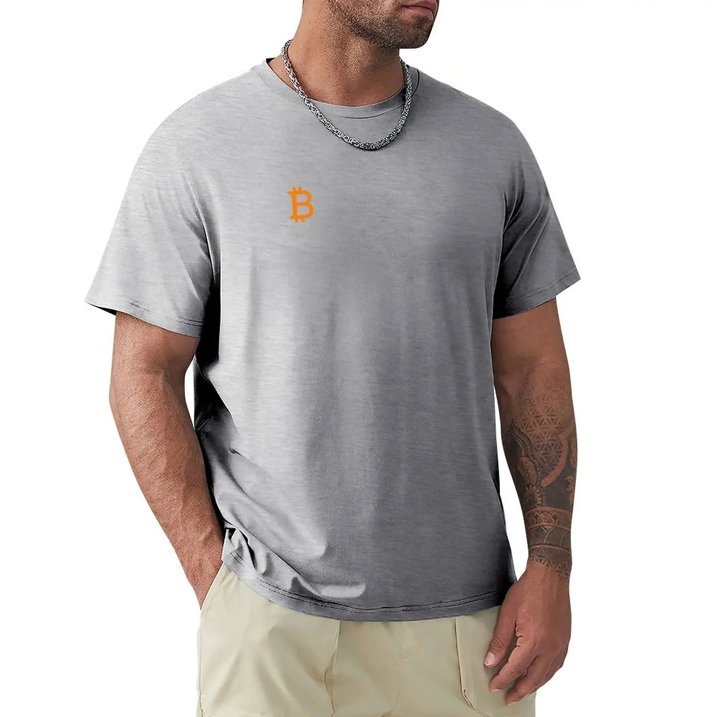 Bitcoin Logo T-Shirt für Männer – Schlicht und Langlebig