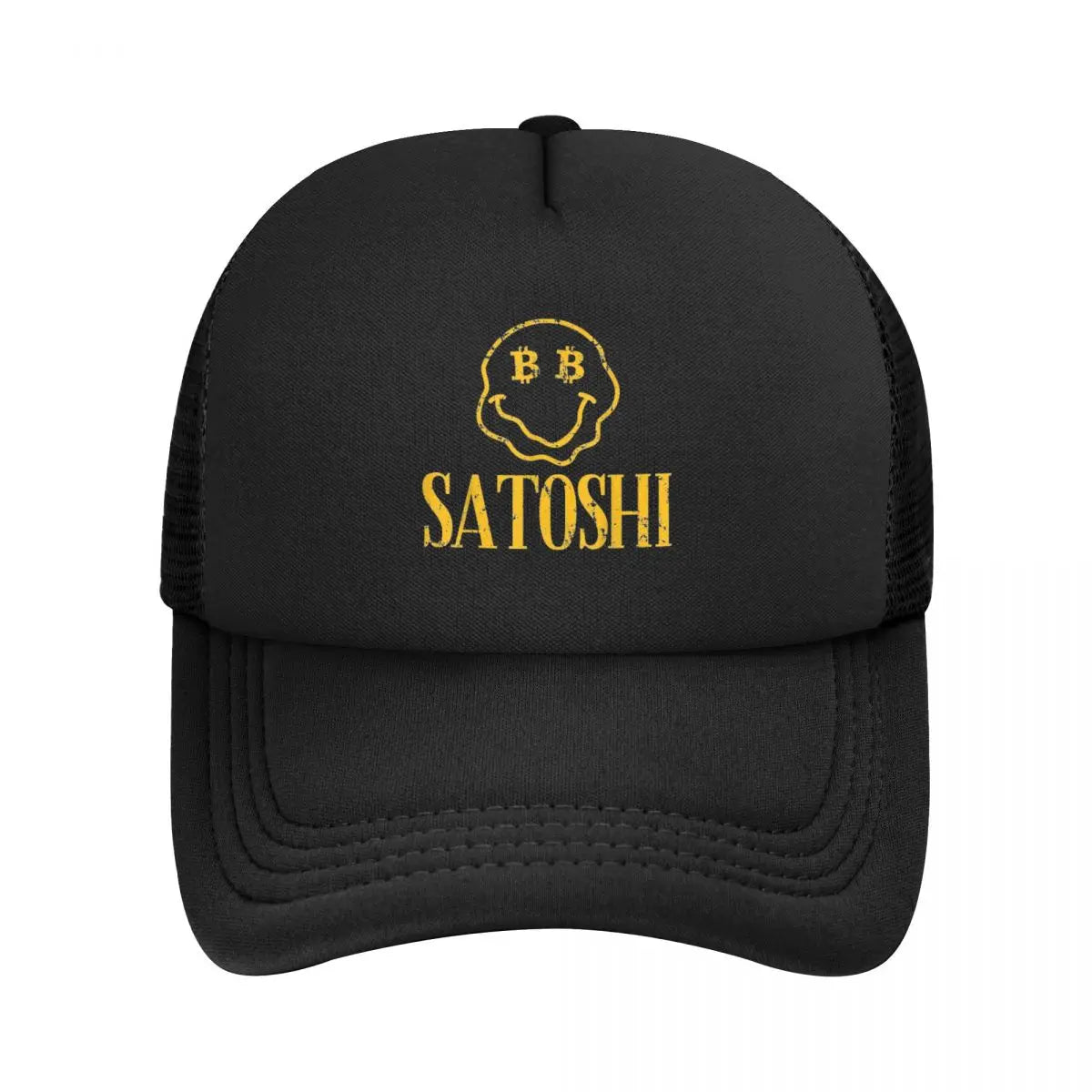 Satoshi Bitcoin Trucker Hat – Stylische Mesh Baseball Cap
