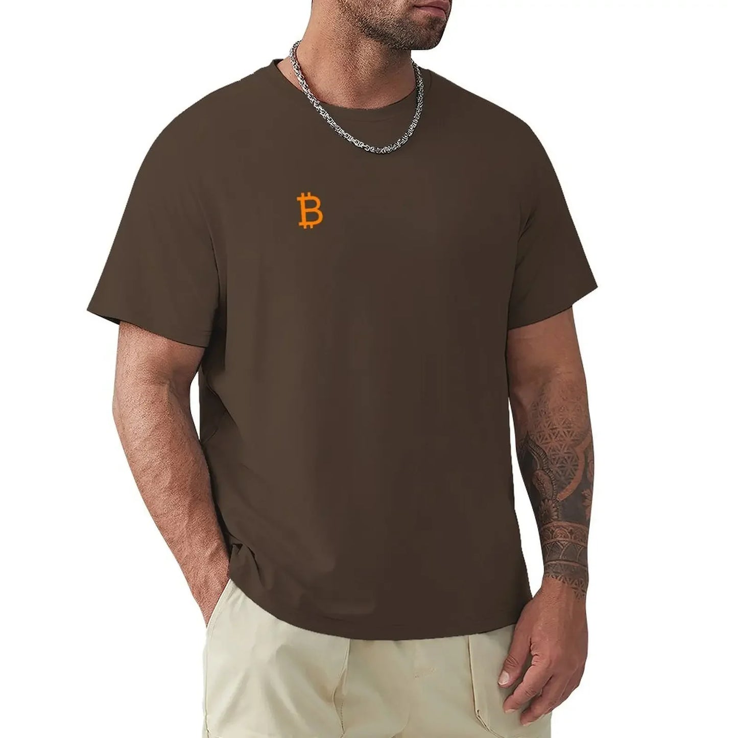 Bitcoin Logo T-Shirt für Männer – Schlicht und Langlebig