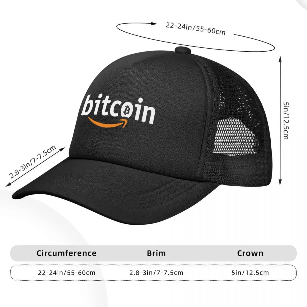 Bitcoin Mesh Cap – Stylische Trucker Cap für Krypto-Fans | CryptoComfort