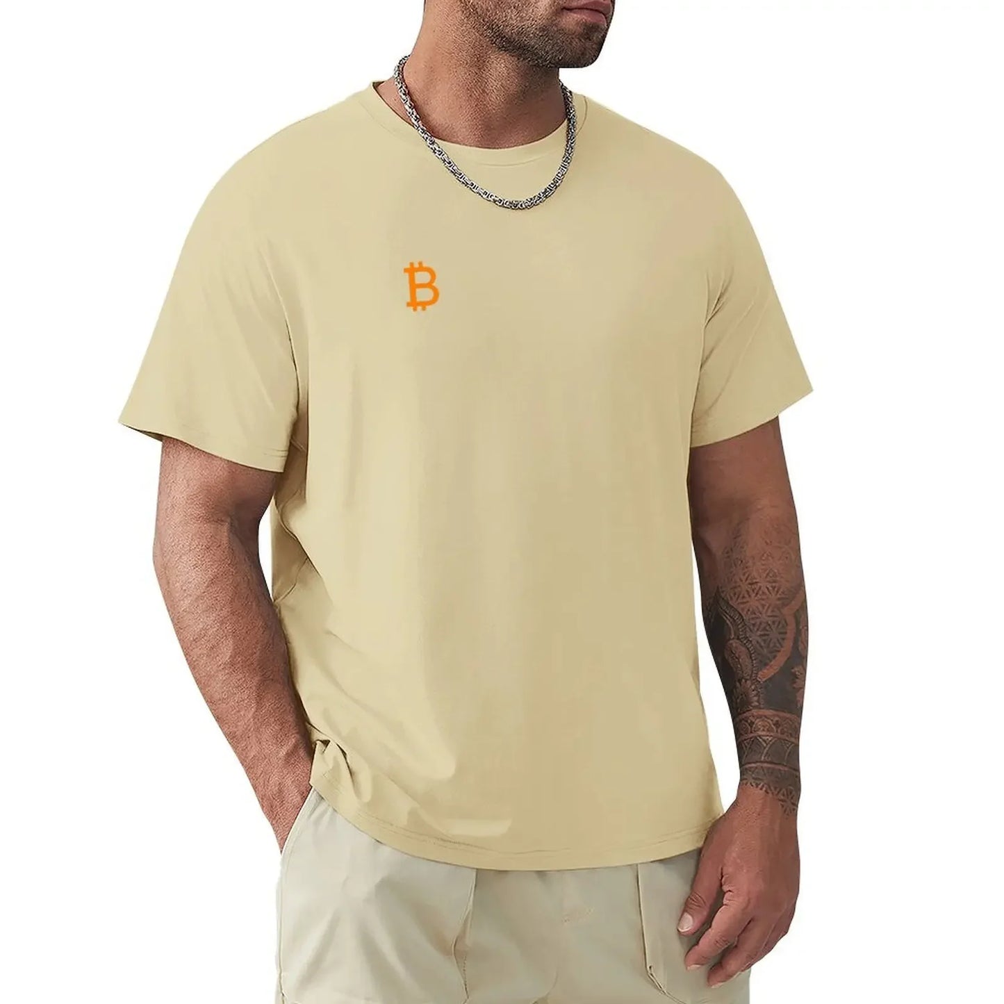 Bitcoin Logo T-Shirt für Männer – Schlicht und Langlebig